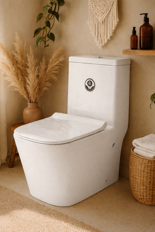 كرسي أبيض أفرنجي مربع مقاس 25