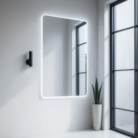 مرايا مستطيلة مع ليد ثلاث الوان مقاس 60*120